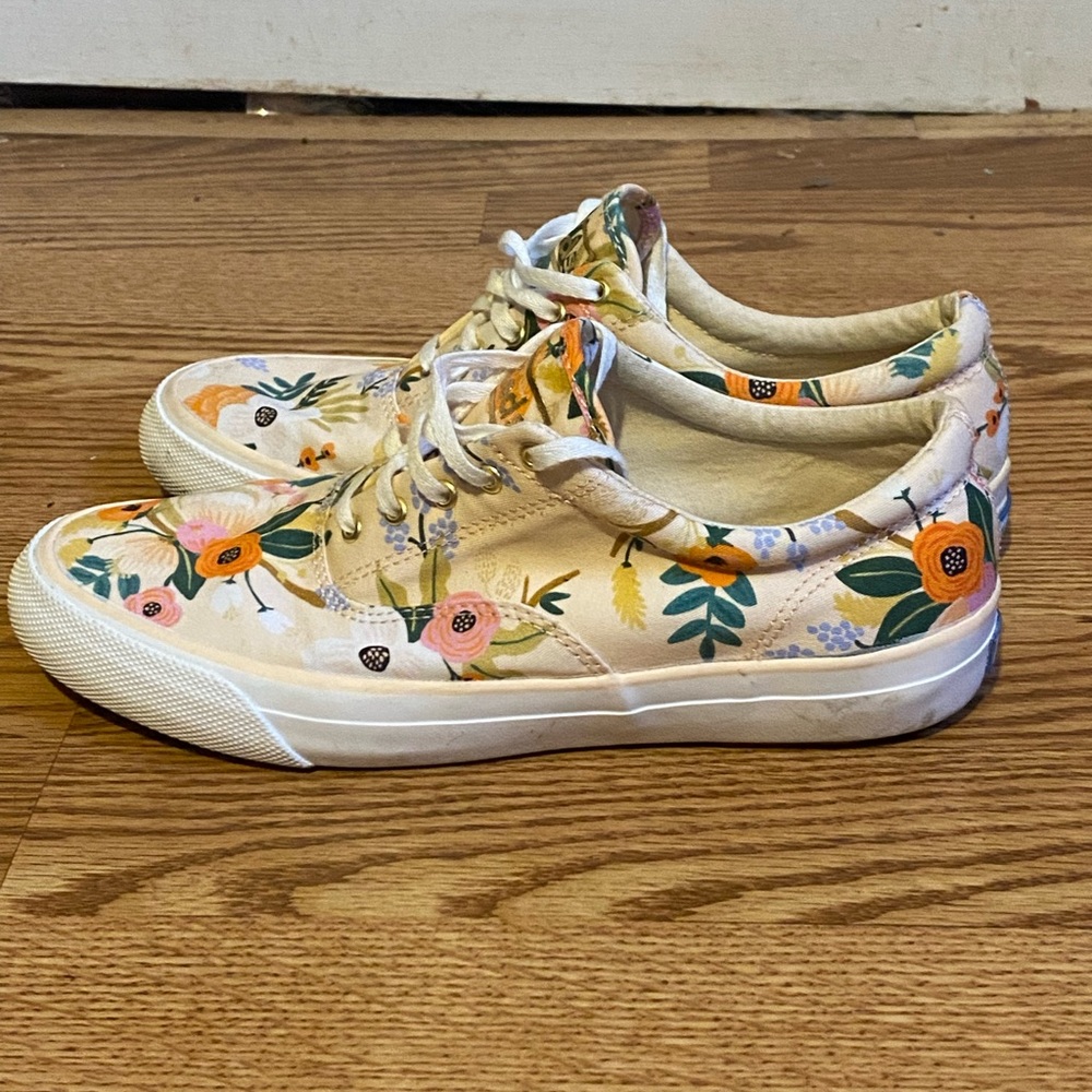 Keds x Rifle Paper Co. Anchor Sneakers in Lively Floral - Picture 3 of 6